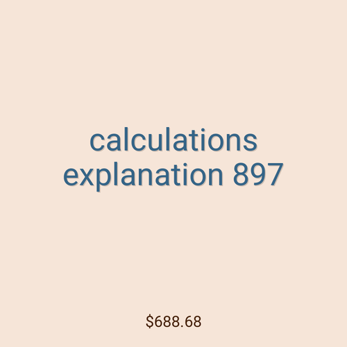 calculations explanation 897