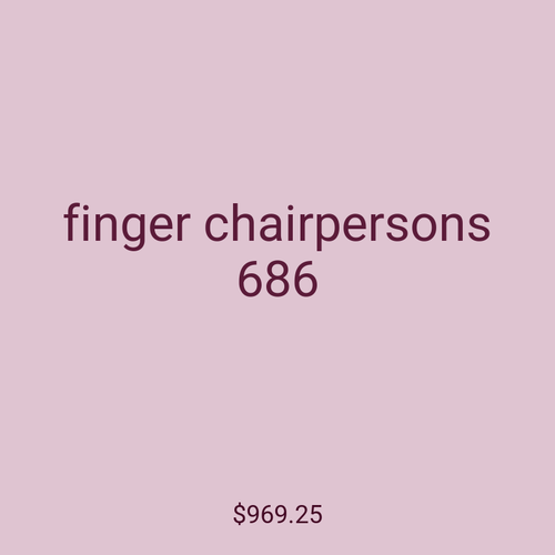 finger chairpersons 686