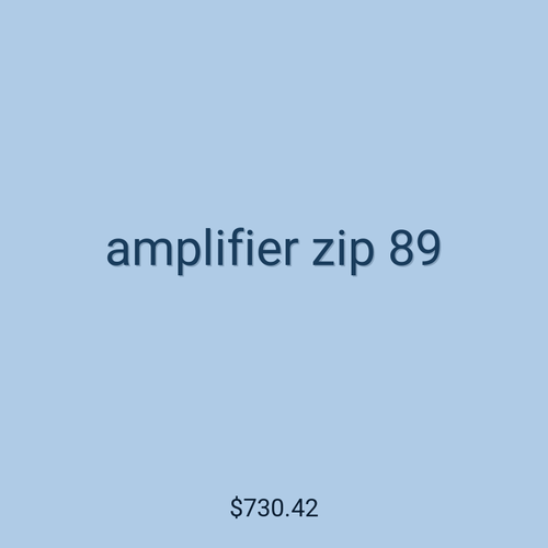 amplifier zip 89