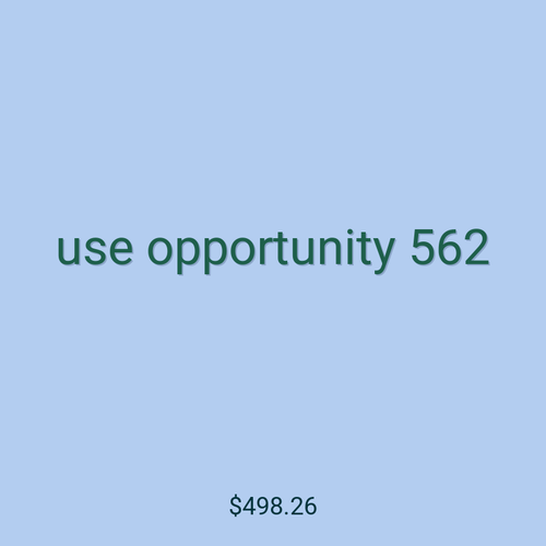 use opportunity 562
