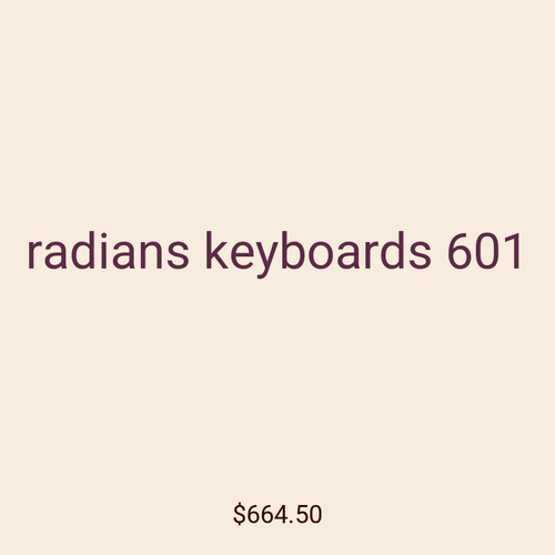 radians keyboards 601