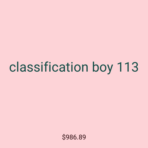classification boy 113