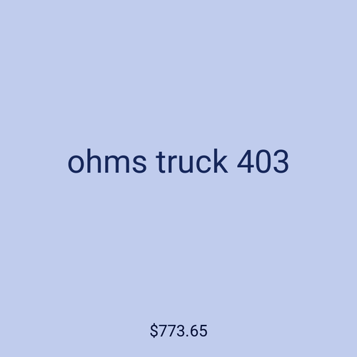 ohms truck 403
