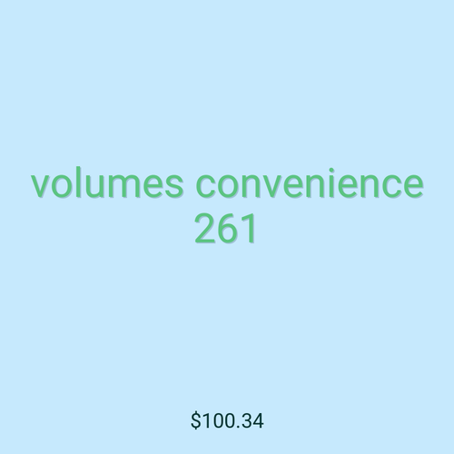 volumes convenience 261