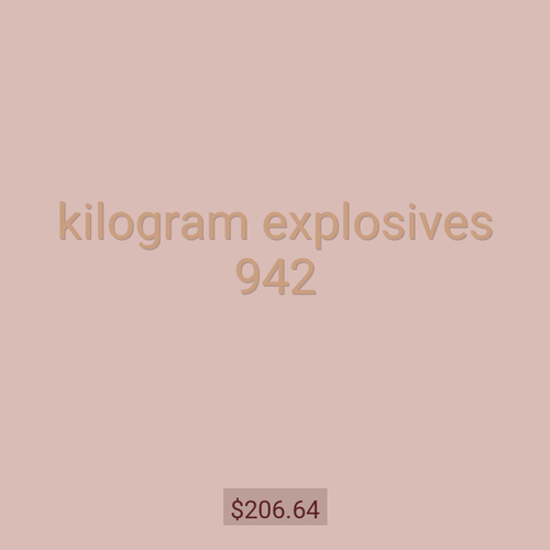 kilogram explosives 942