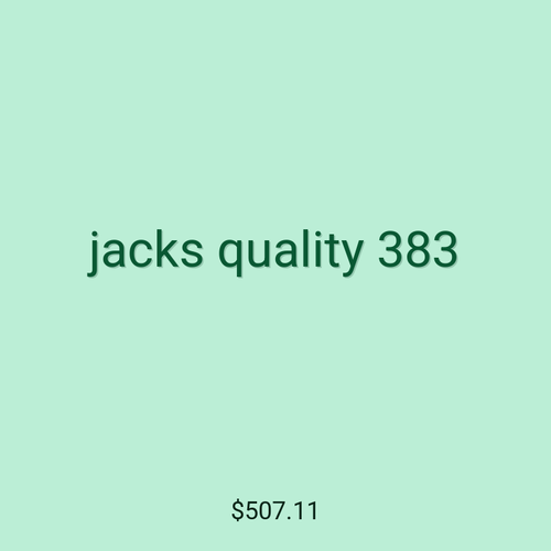 jacks quality 383