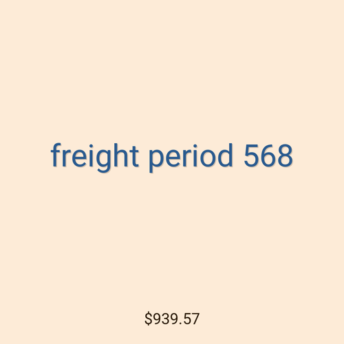 freight period 568
