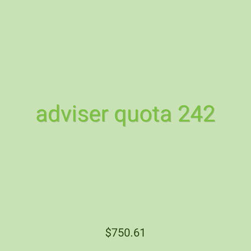 adviser quota 242