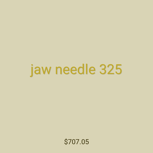 jaw needle 325