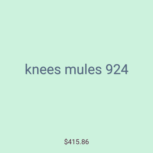 knees mules 924