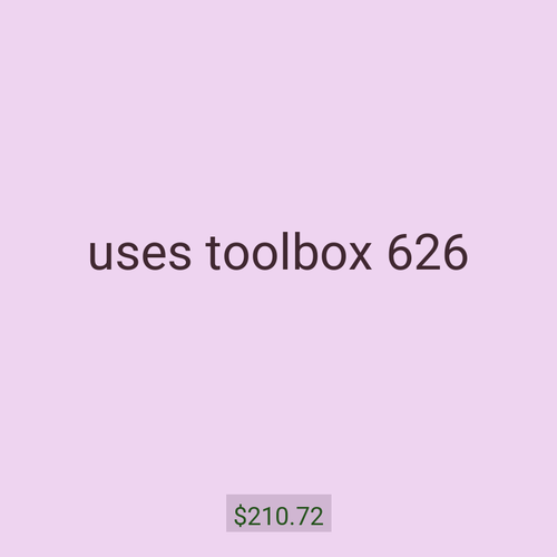 uses toolbox 626