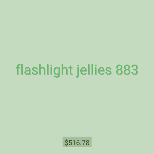 flashlight jellies 883