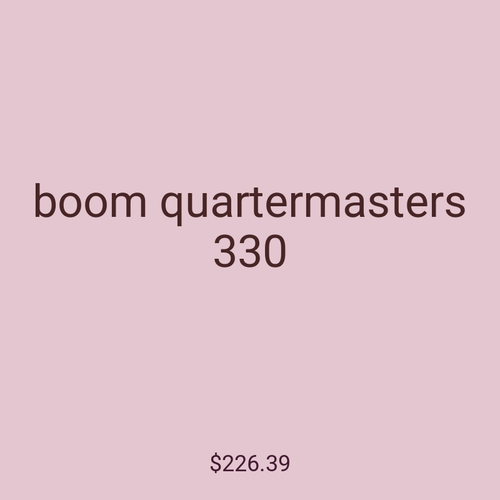 boom quartermasters 330