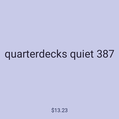 quarterdecks quiet 387