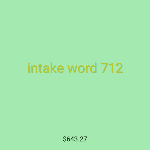 intake word 712