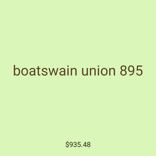 boatswain union 895