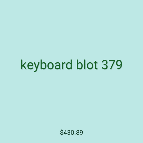 keyboard blot 379