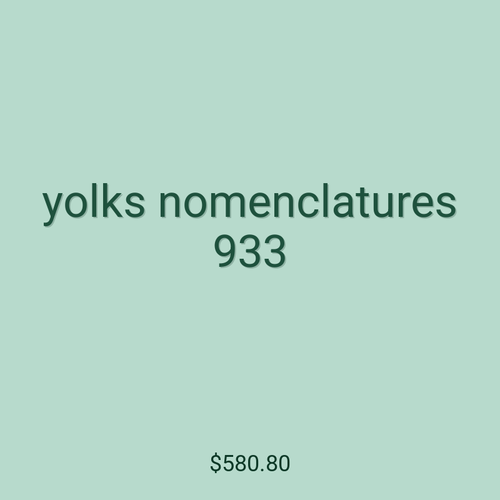 yolks nomenclatures 933