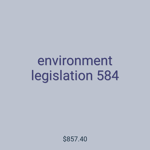 environment legislation 584