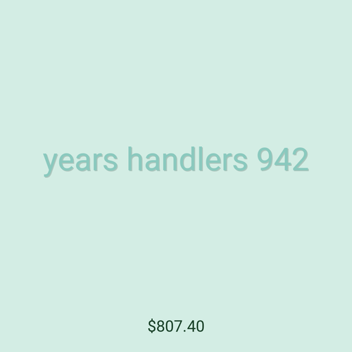 years handlers 942