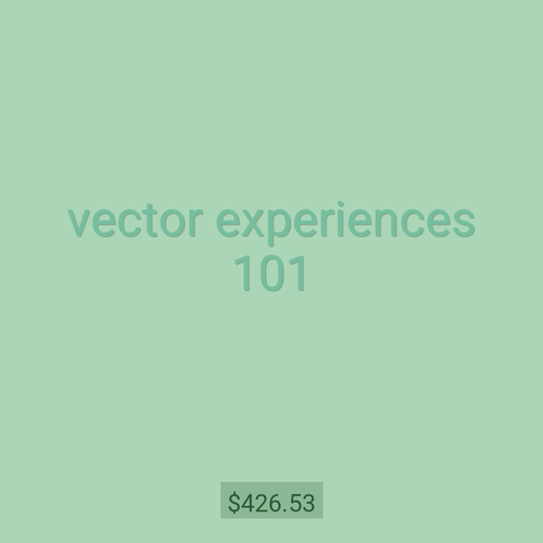 vector experiences 101