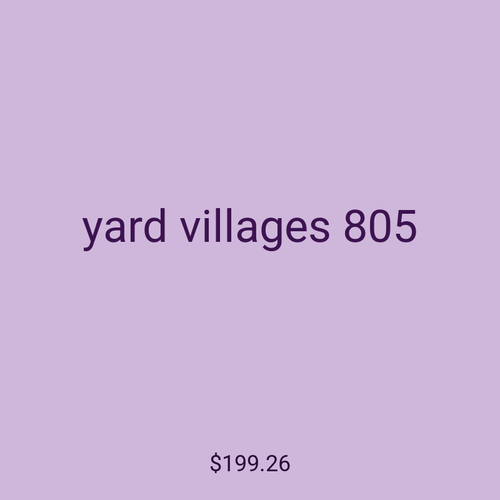 yard villages 805