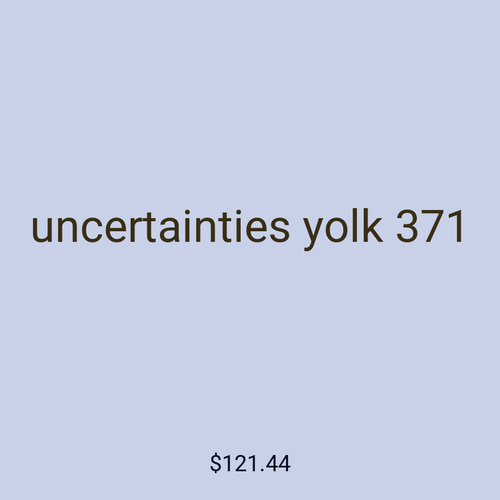 uncertainties yolk 371