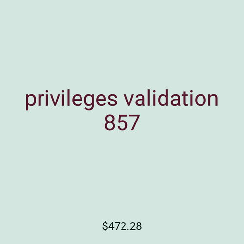 privileges validation 857