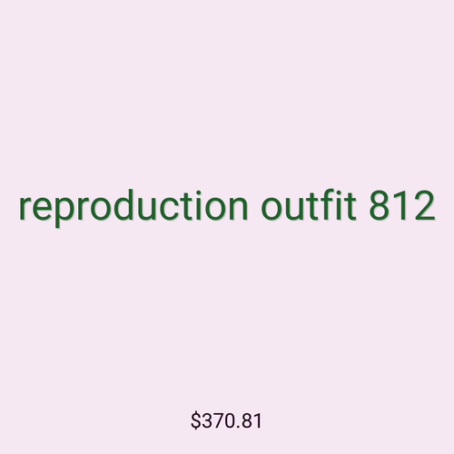 reproduction outfit 812