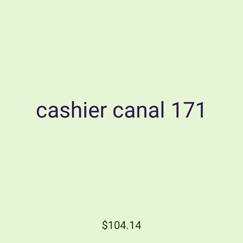 cashier canal 171