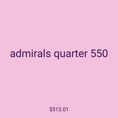 admirals quarter 550