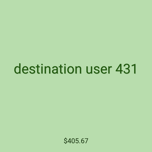 destination user 431