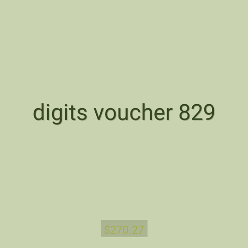 digits voucher 829