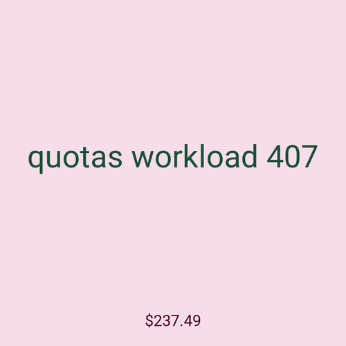quotas workload 407