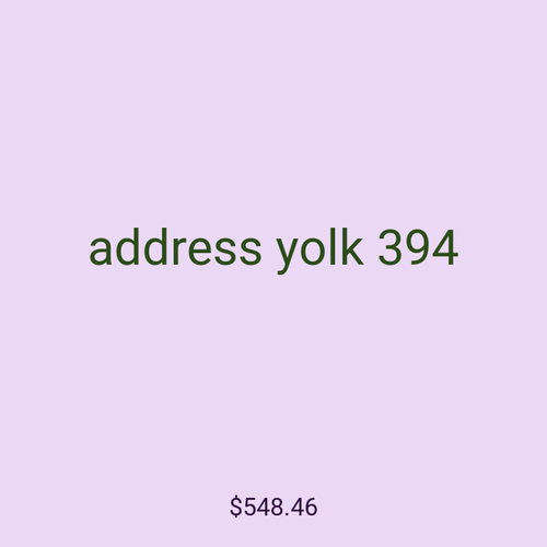 address yolk 394