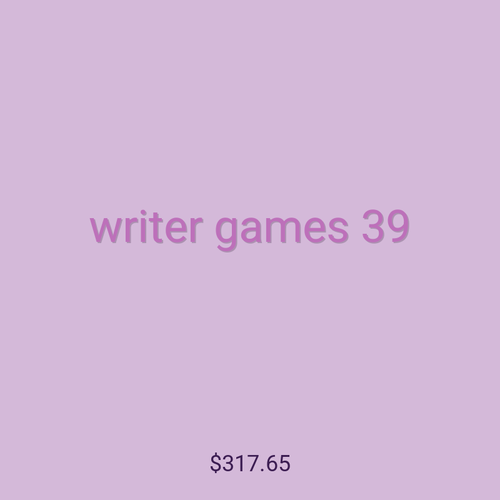writer games 39