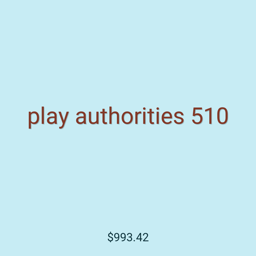 play authorities 510