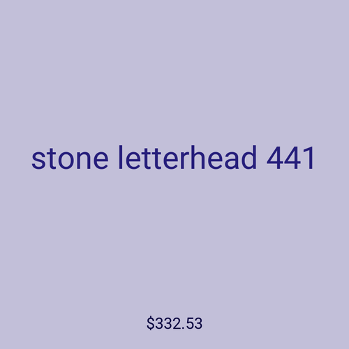 stone letterhead 441
