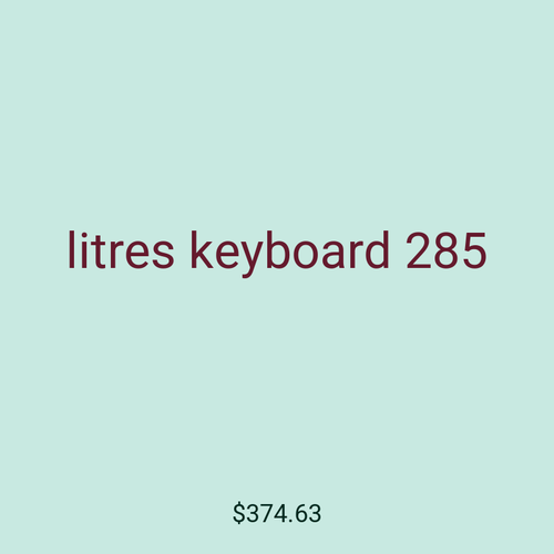 litres keyboard 285