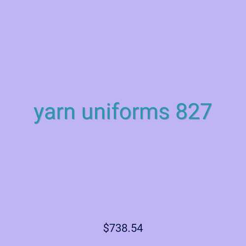 yarn uniforms 827