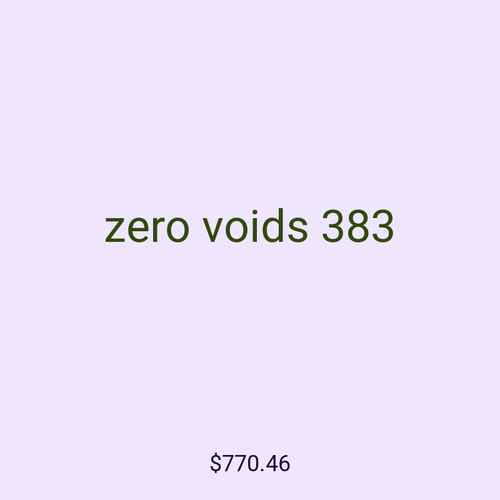 zero voids 383