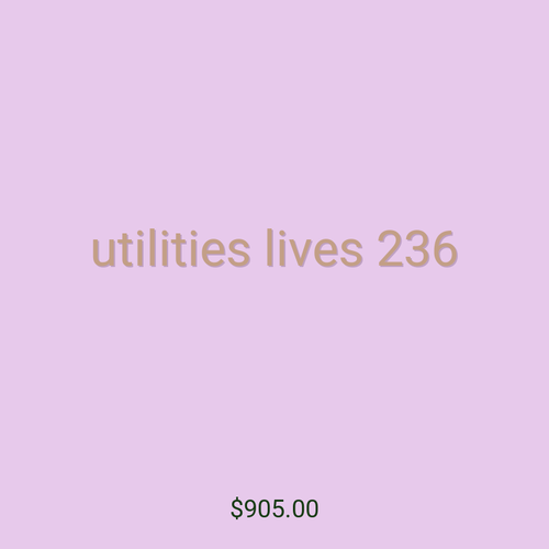 utilities lives 236