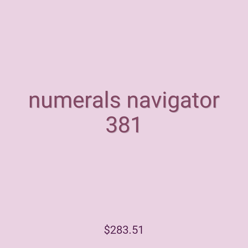 numerals navigator 381