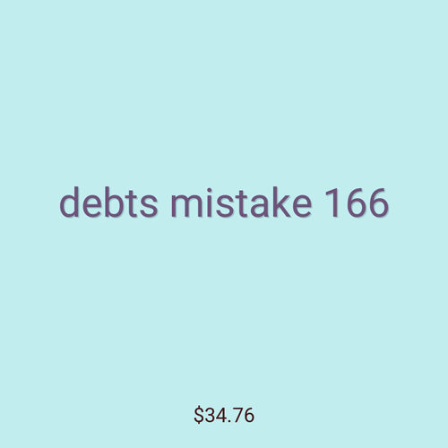 debts mistake 166