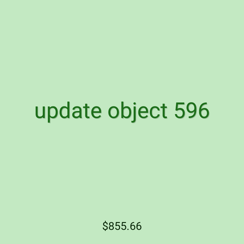 update object 596