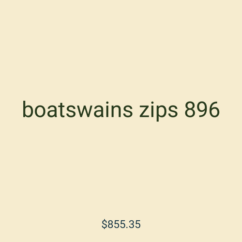 boatswains zips 896