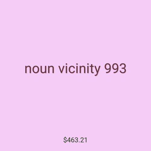 noun vicinity 993