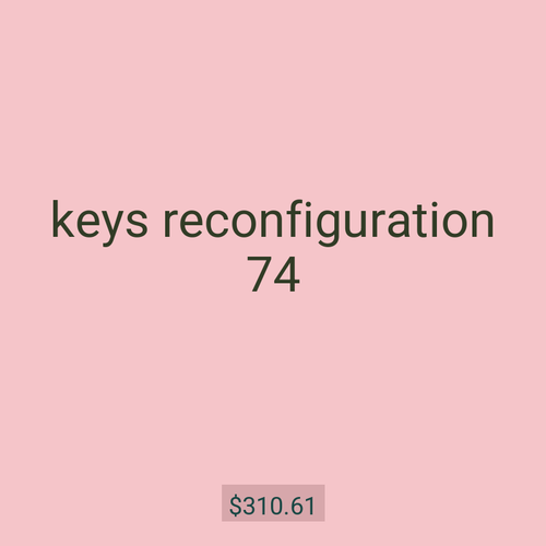 keys reconfiguration 74