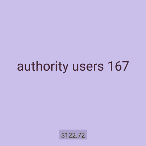 authority users 167