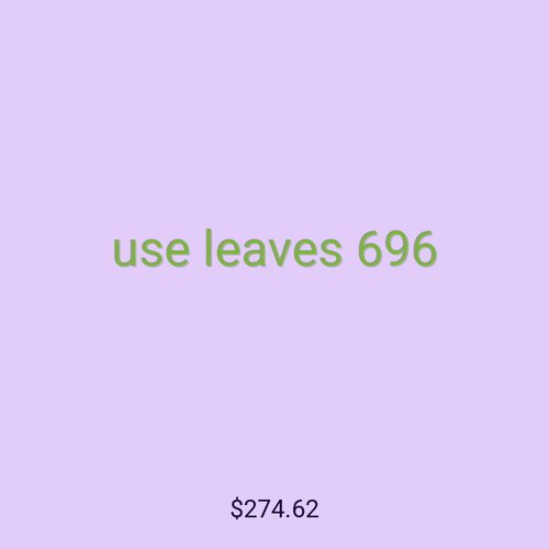 use leaves 696